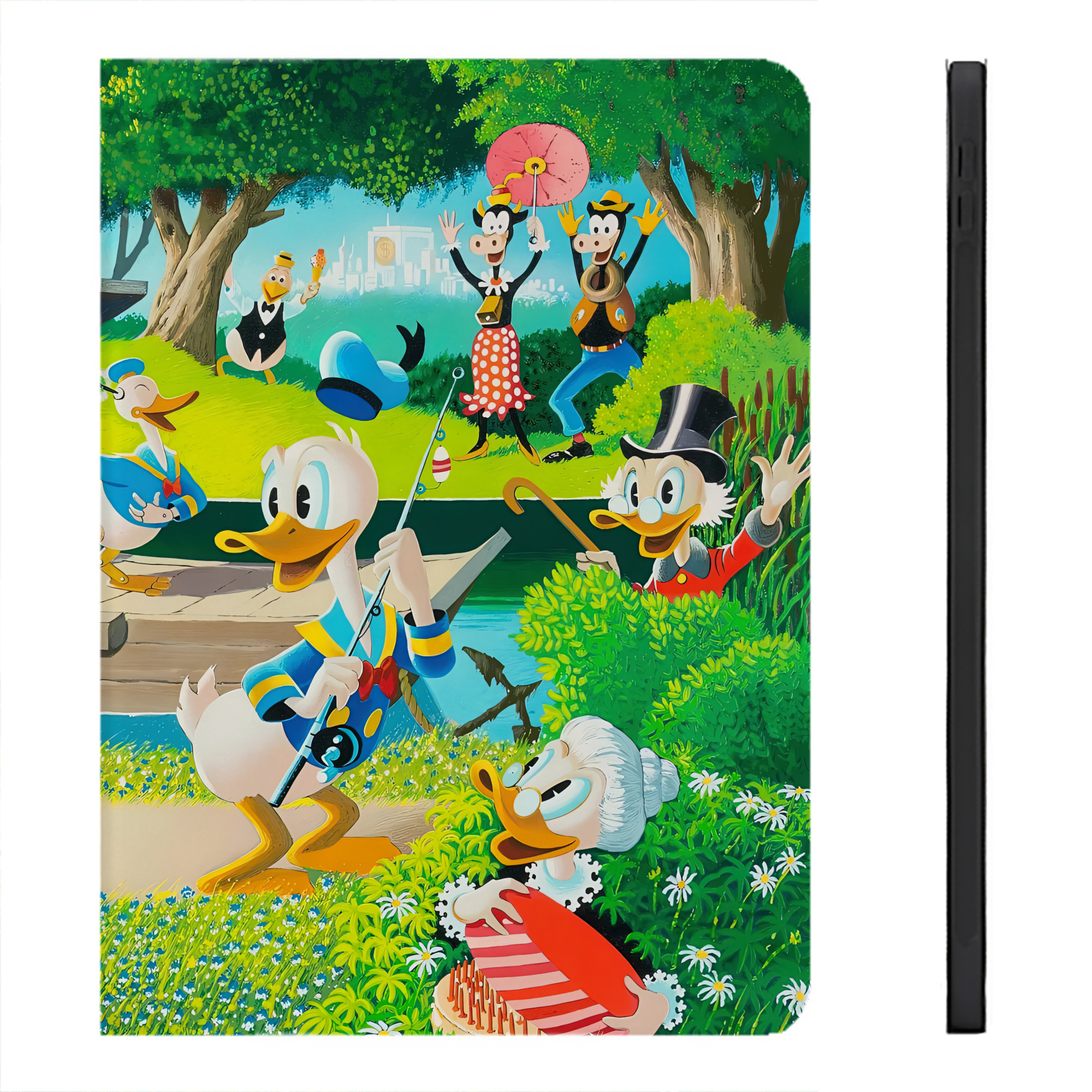 （画像用） ミッキーマウス Mickey Mouse IPadケース ペンホルダー付き ブックスタイルデザイン